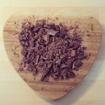 Chocolate on heart